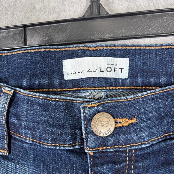 Y2K LOFT Bootcut Jeans 4T Modern Baby Boot Low Rise Stretch Faded Western 27x32 - Picture 4 of 11